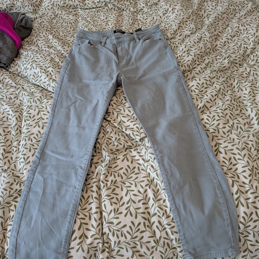 Buffalo David Bitton Light Blue Ankle Skinny Jeans